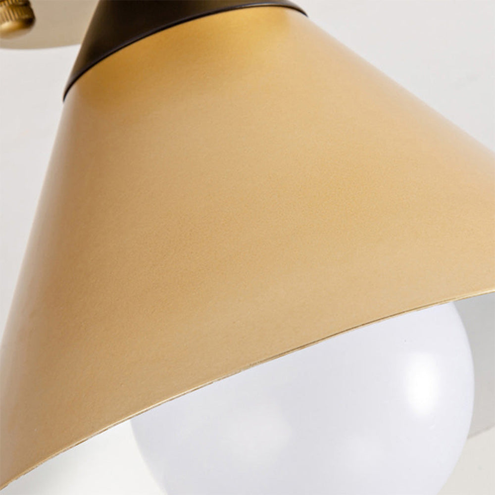 Modern Gold Flush Ceiling Light For Hallway