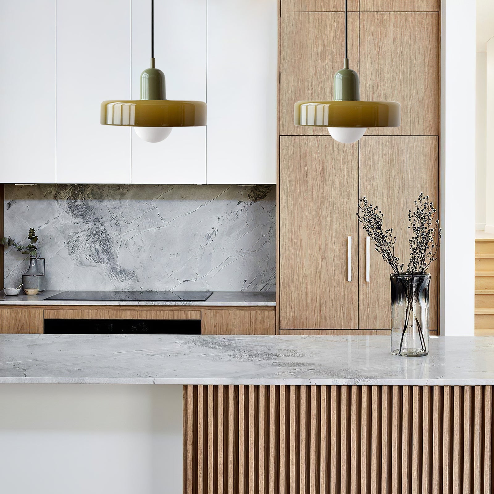 Modern Kitchen Glass Pendant Light
