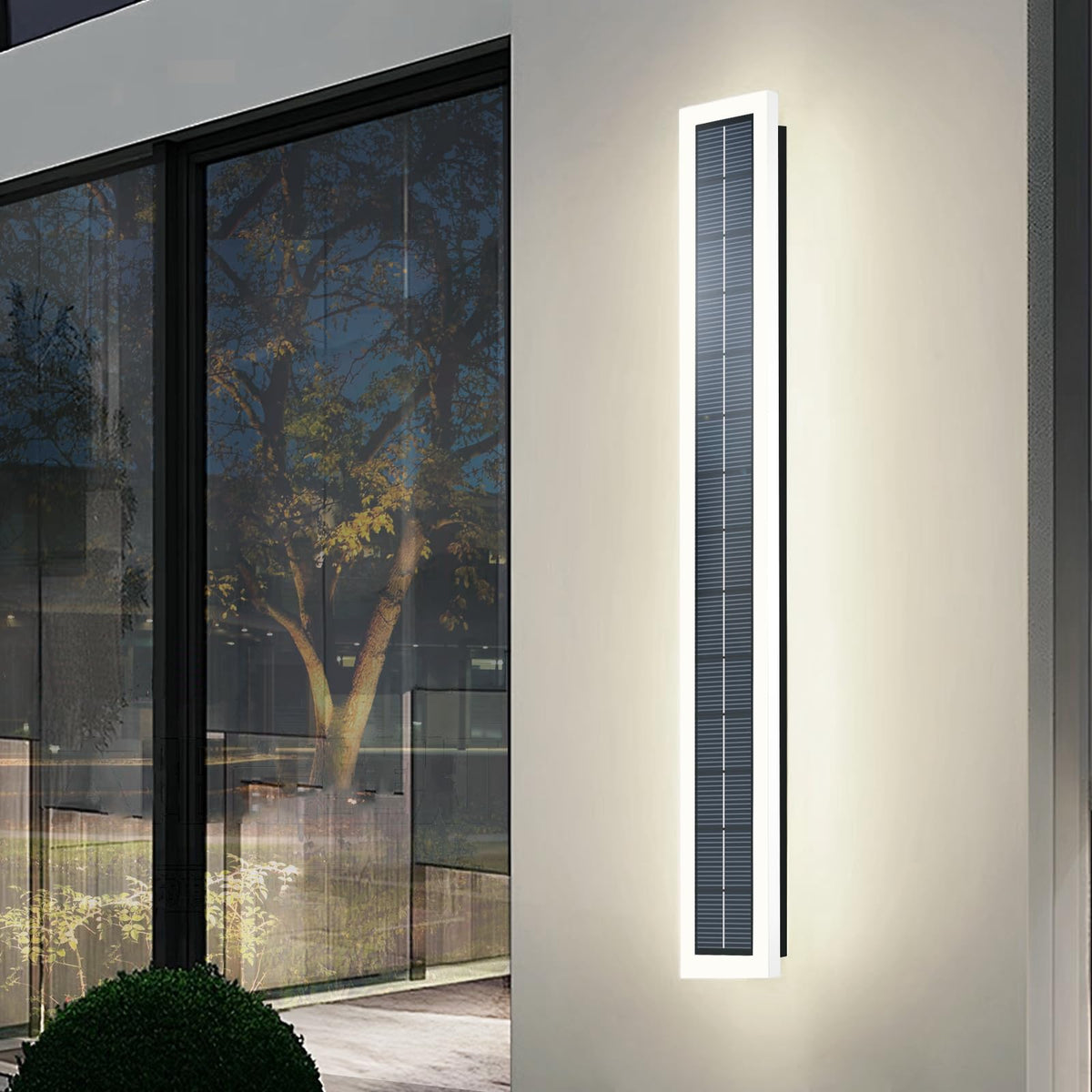 Modern Bright Long Black Led Exterior Wall Lights