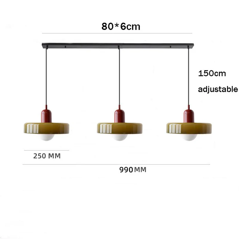 Modern Kitchen Glass Pendant Light