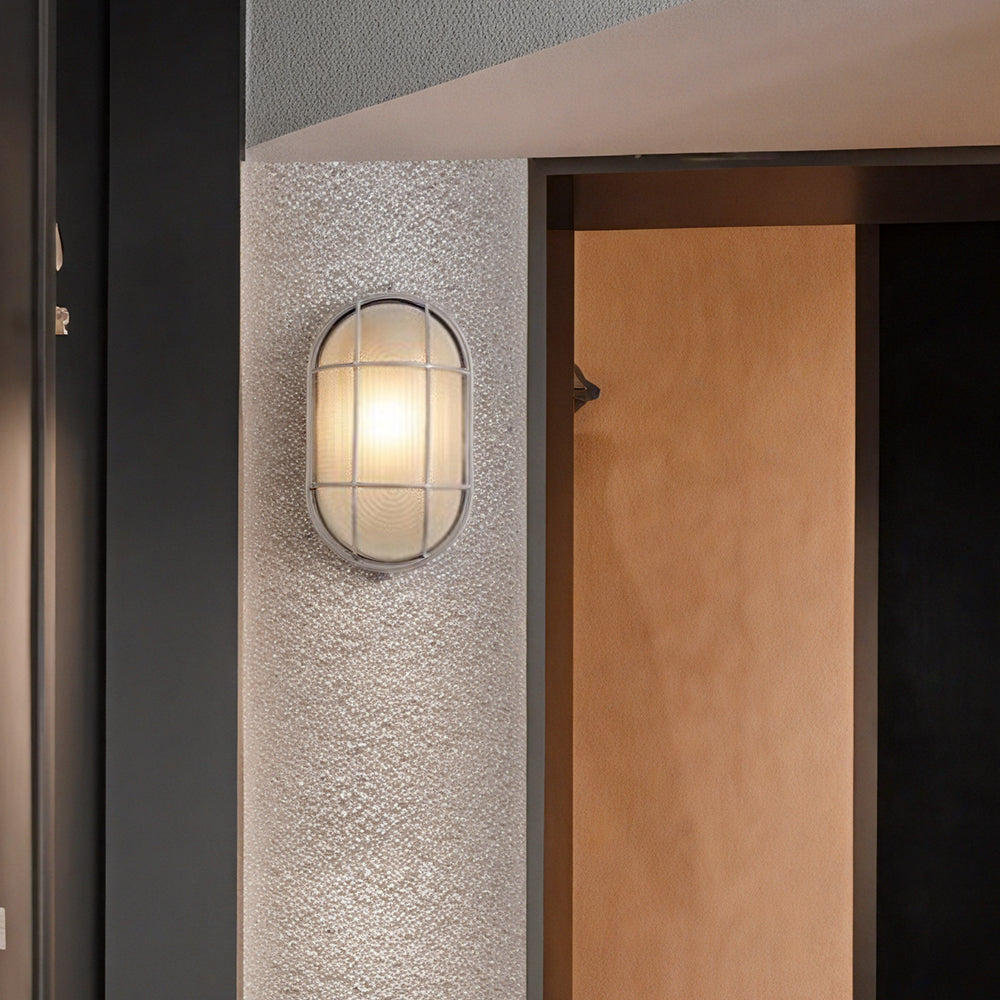 Black Round LED Outdoor Wall Light IP65