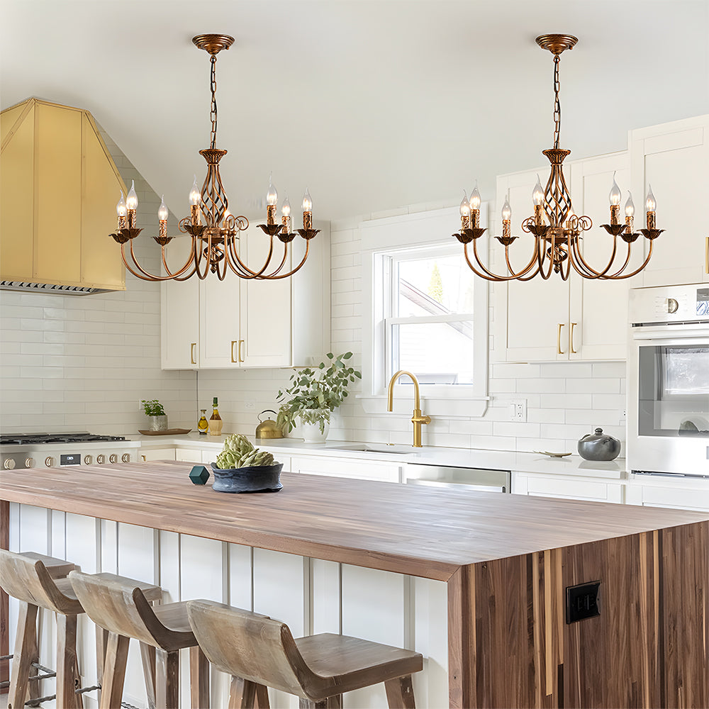 Vintage Bronze Dining Room Pendant Lights