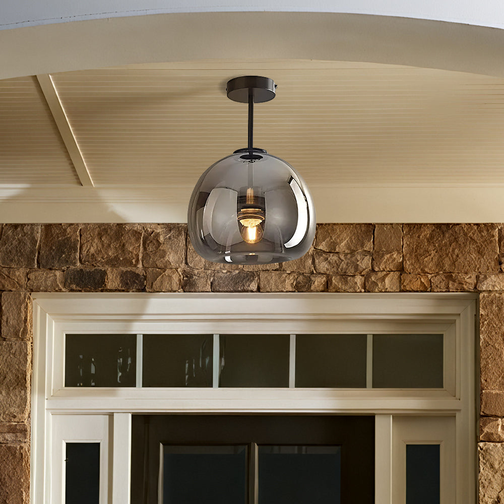Retro Outdoor Lights, 25cm, black, metal, E27