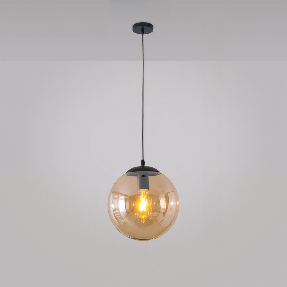 Modern Globe Pendant Light Sphere Glass For Living Room Kitchen