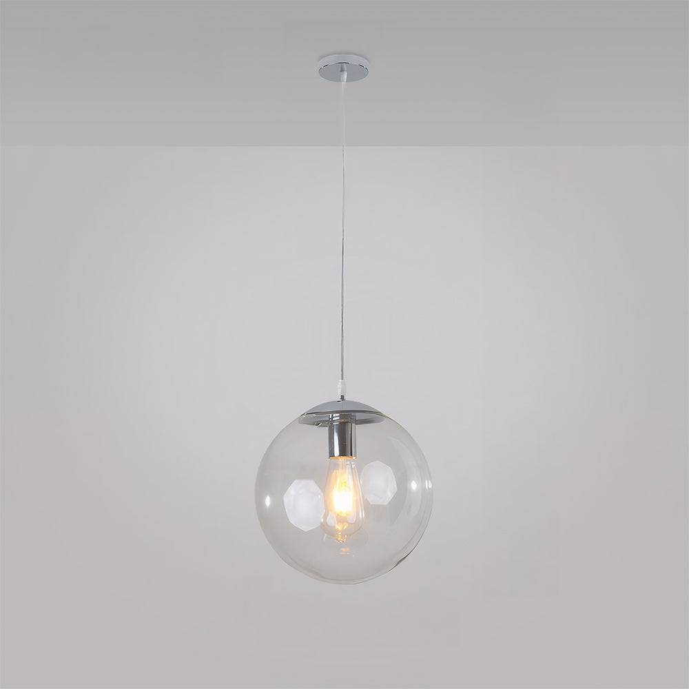 Modern Globe Pendant Light Sphere Glass For Living Room Kitchen