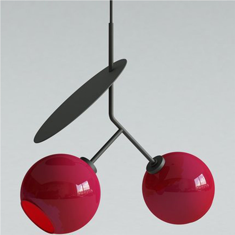 Postmodern Cherry Design Double-Headed Pendant Lamp