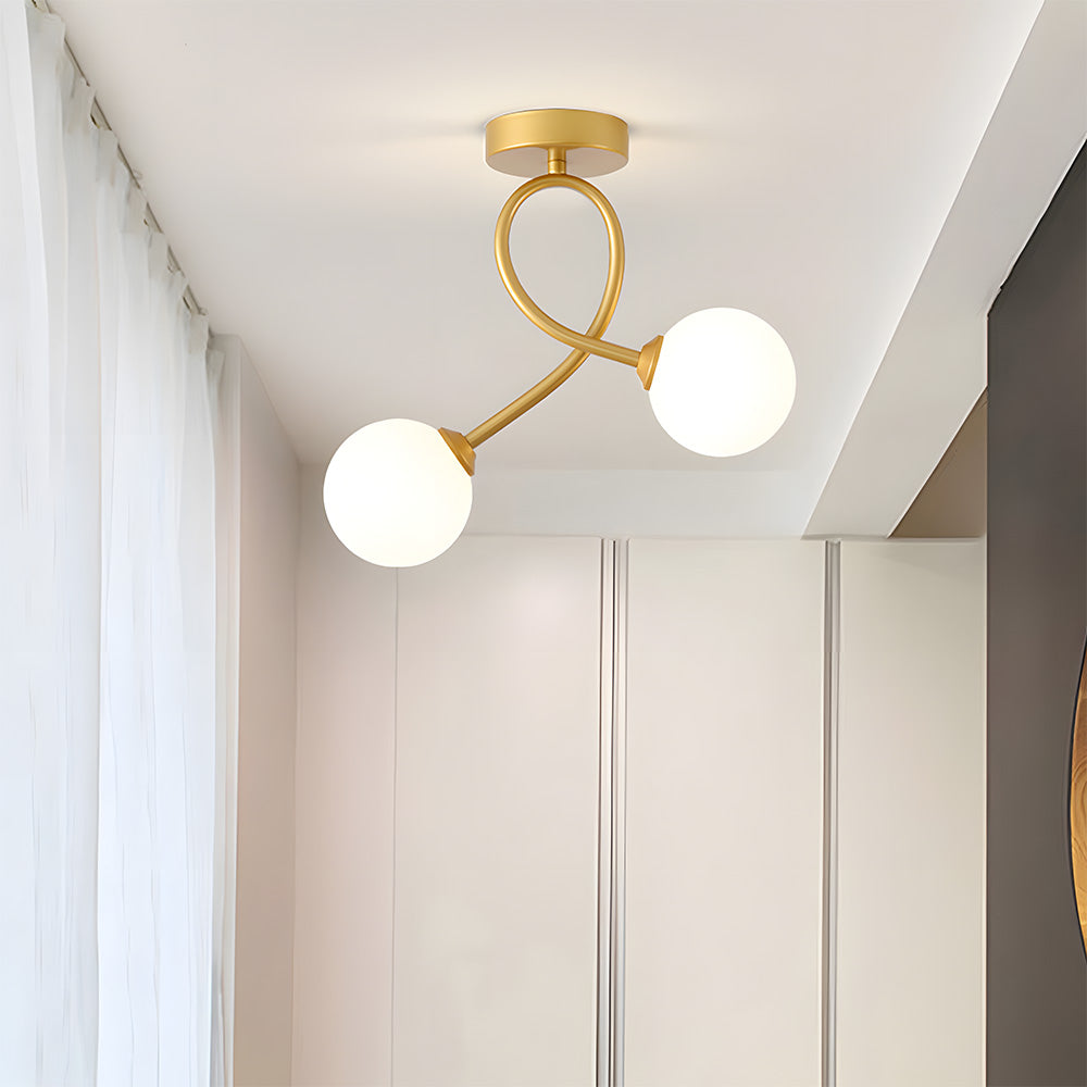 Creative Hallway Glass Ceiling Light