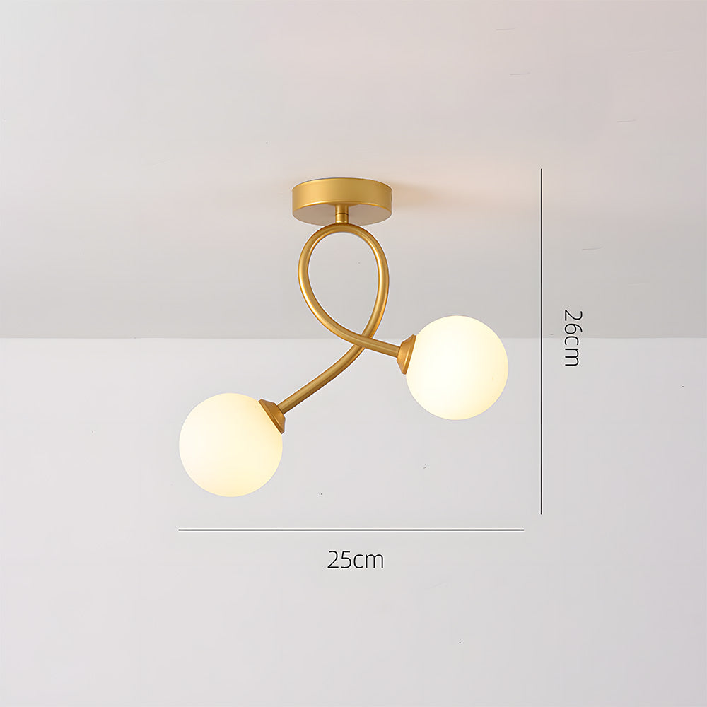 Creative Hallway Glass Ceiling Light