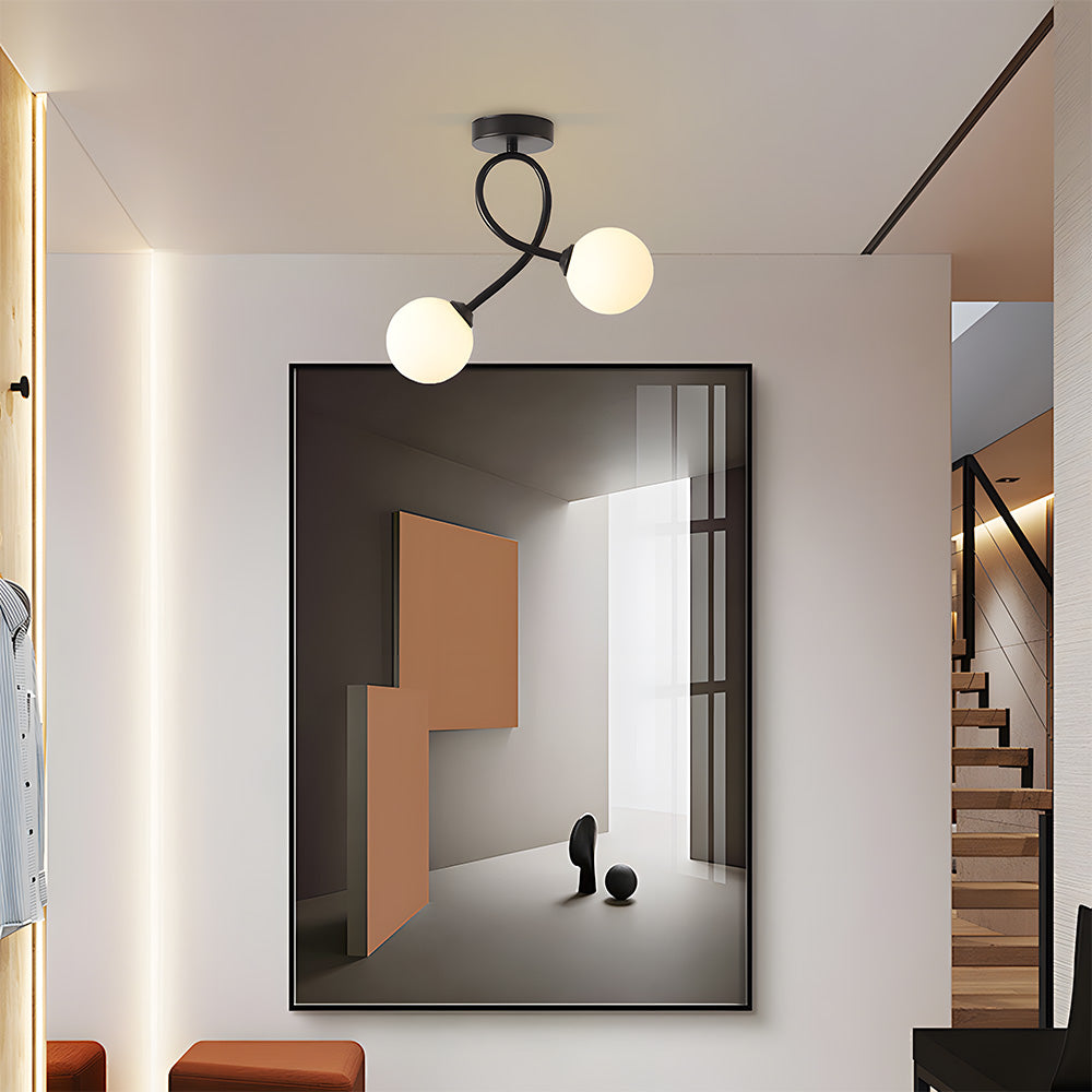 Creative Hallway Glass Ceiling Light