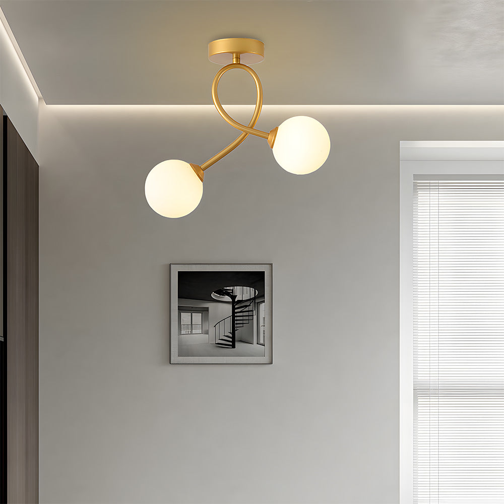 Creative Hallway Glass Ceiling Light