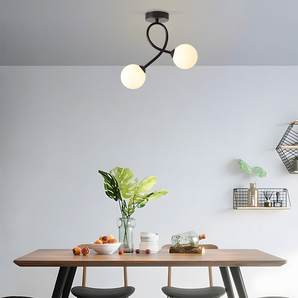 Creative Hallway Glass Ceiling Light