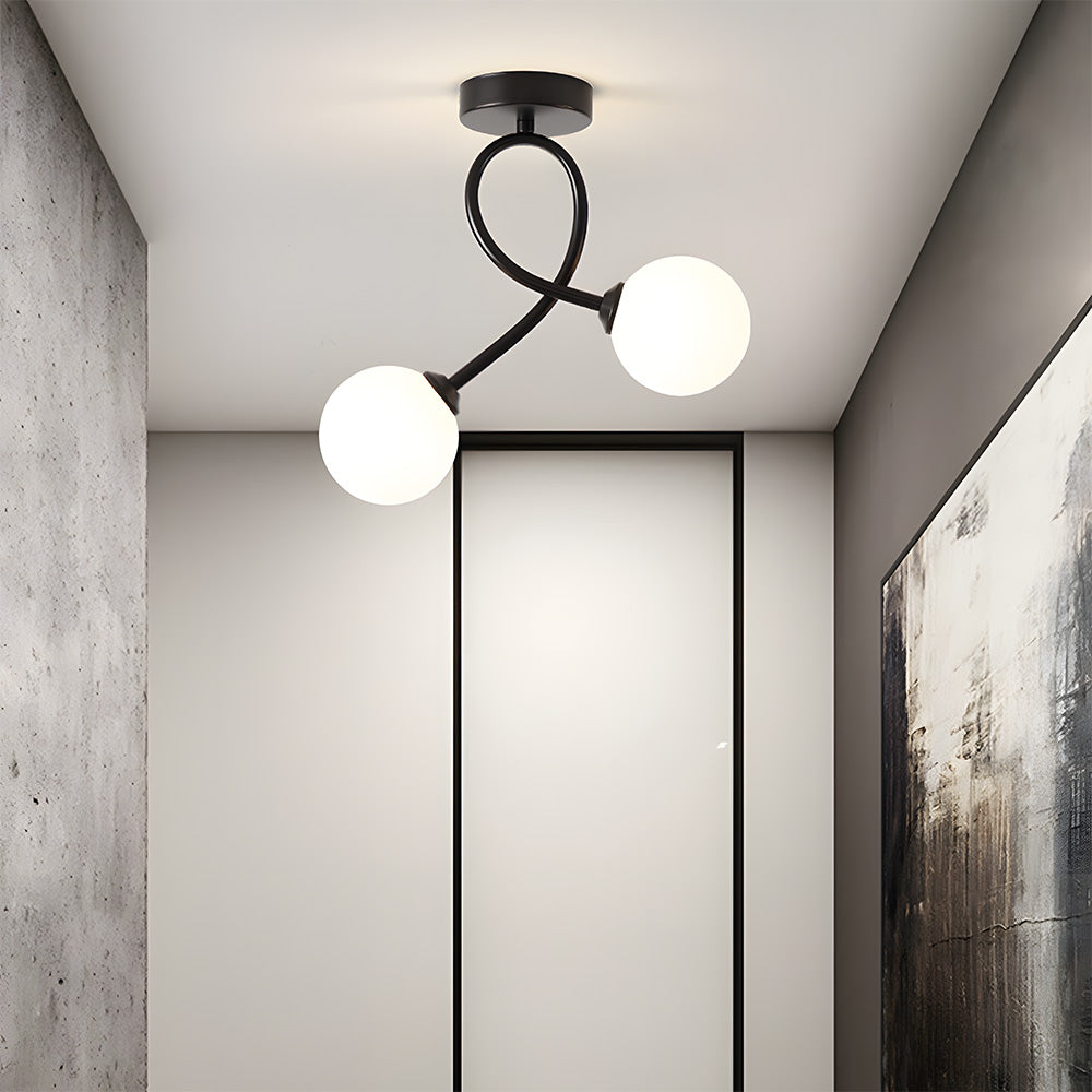 Creative Hallway Glass Ceiling Light