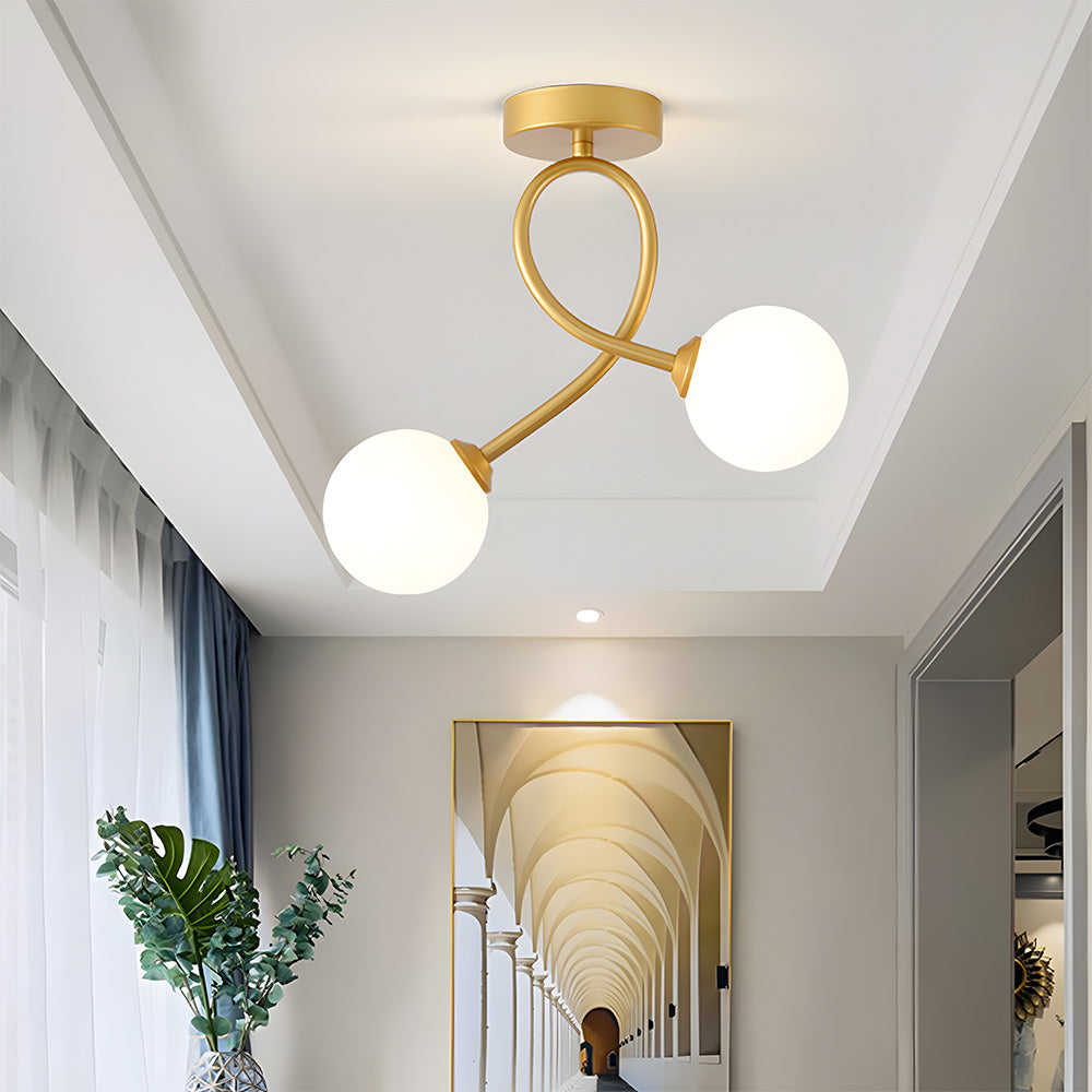 Creative Hallway Glass Ceiling Light