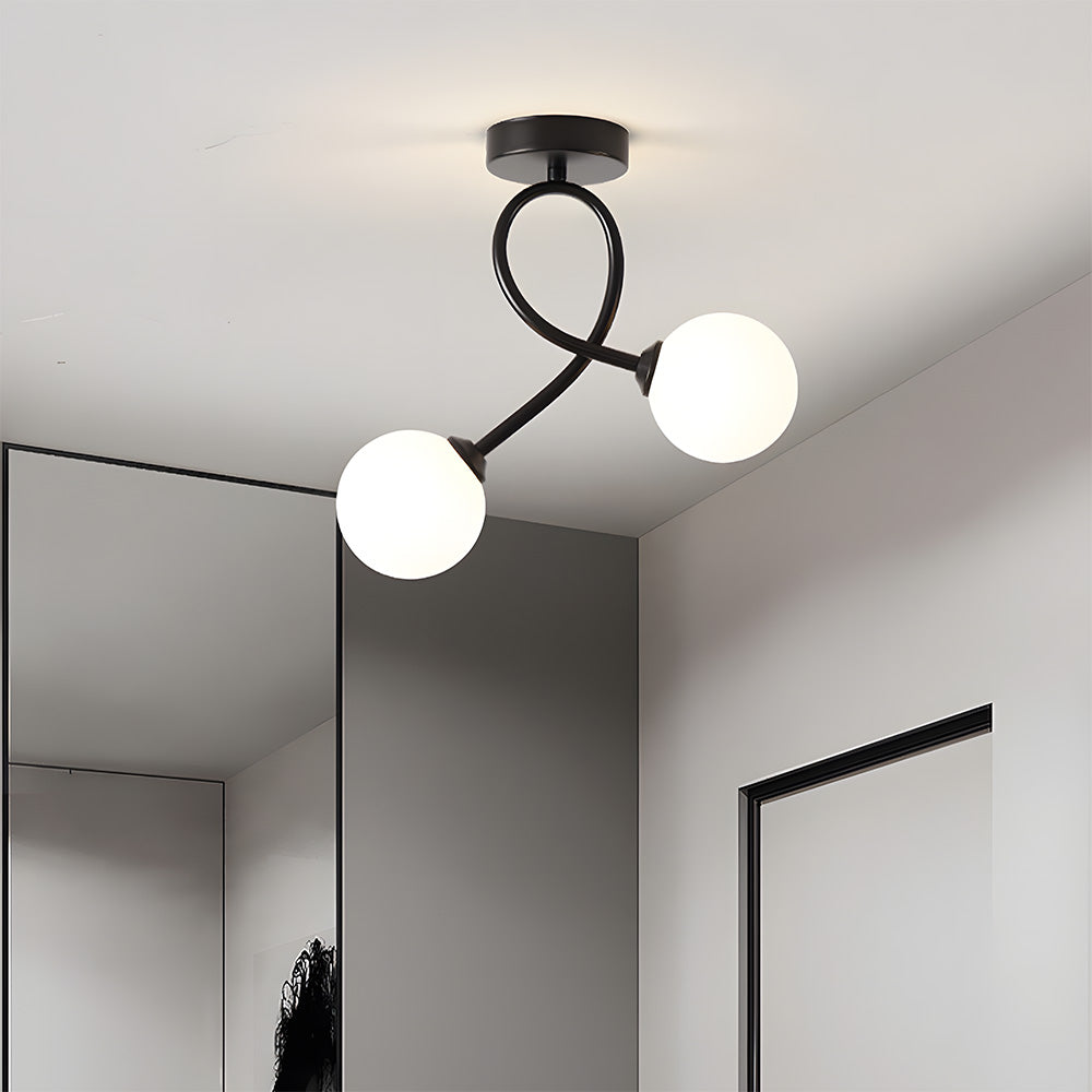 Creative Hallway Glass Ceiling Light