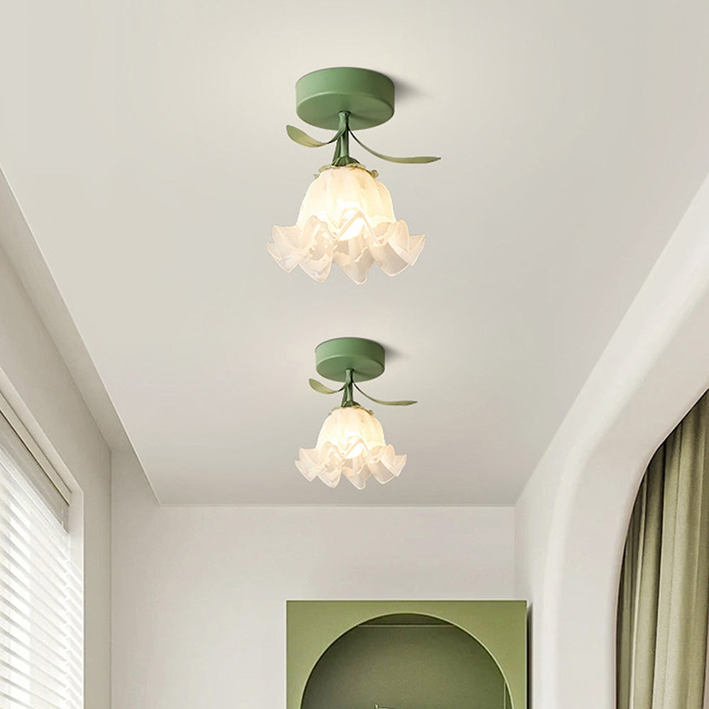French Tiffany Simple Mini Flower Ceiling Light -Lampsmodern