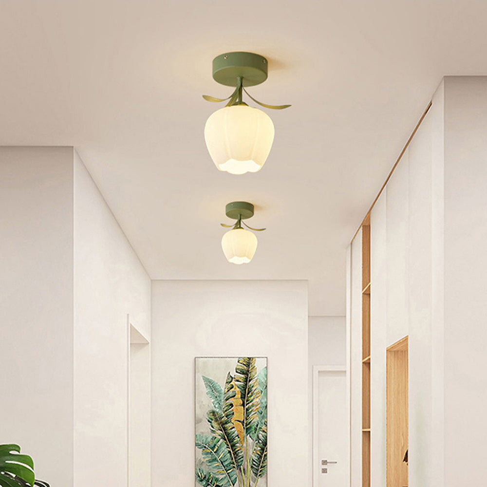 French Tiffany Simple Mini Flower Ceiling Light -Lampsmodern