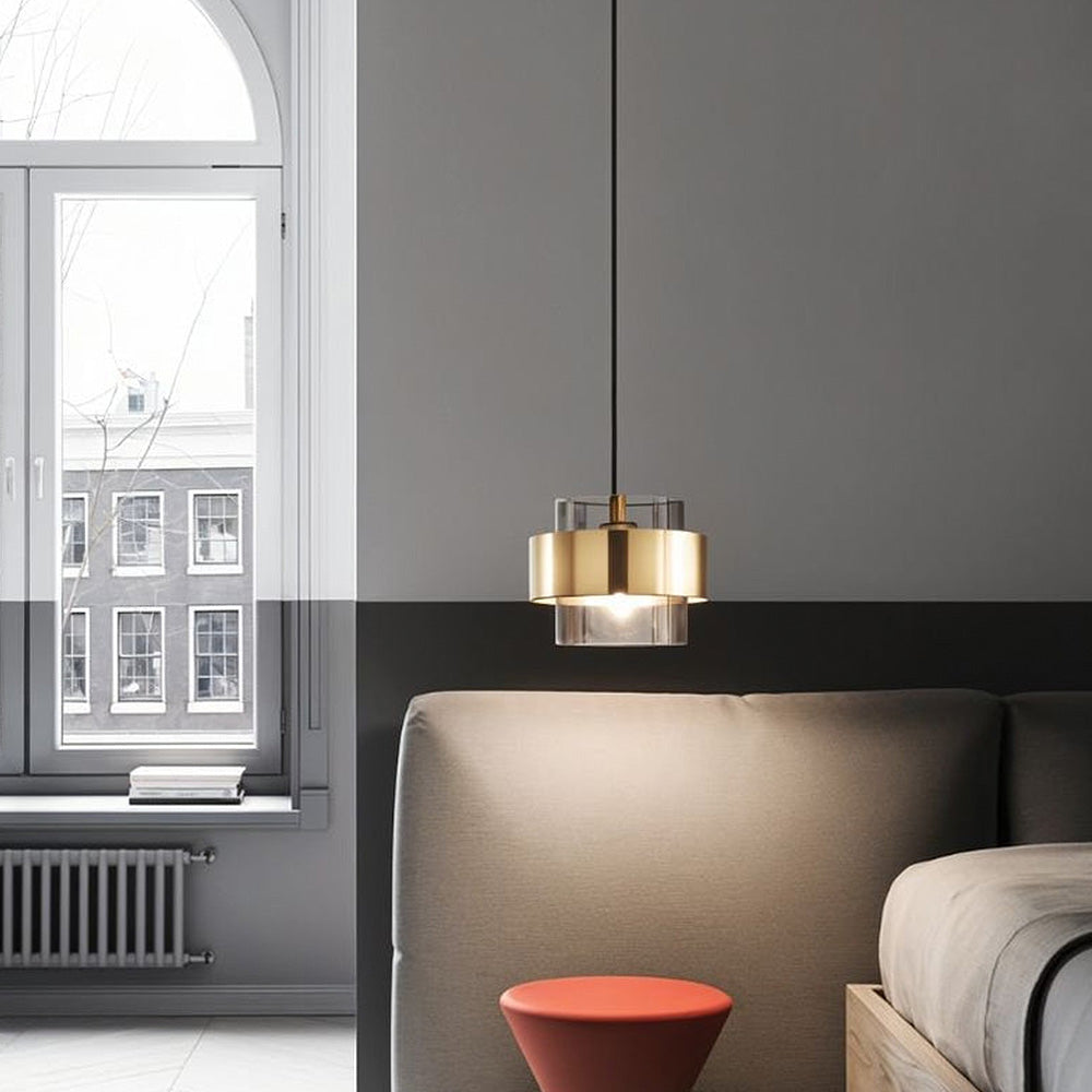 Modern Metal Glass Pendant Light