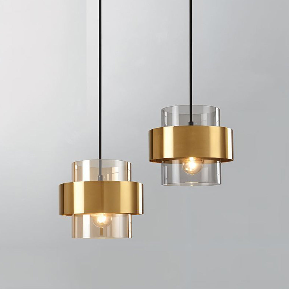 Modern Metal Glass Pendant Light