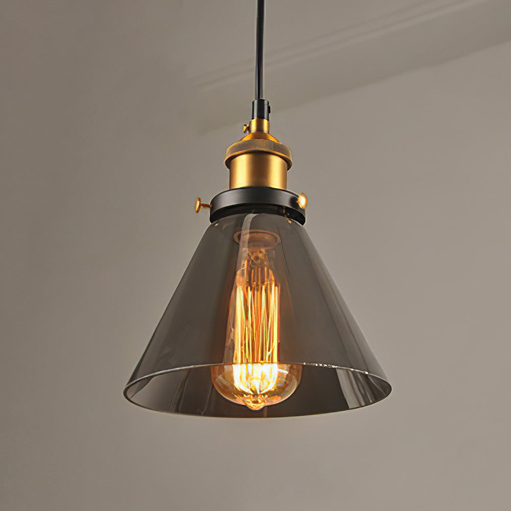 Nordic Clear Glass Bedside Pendant Light