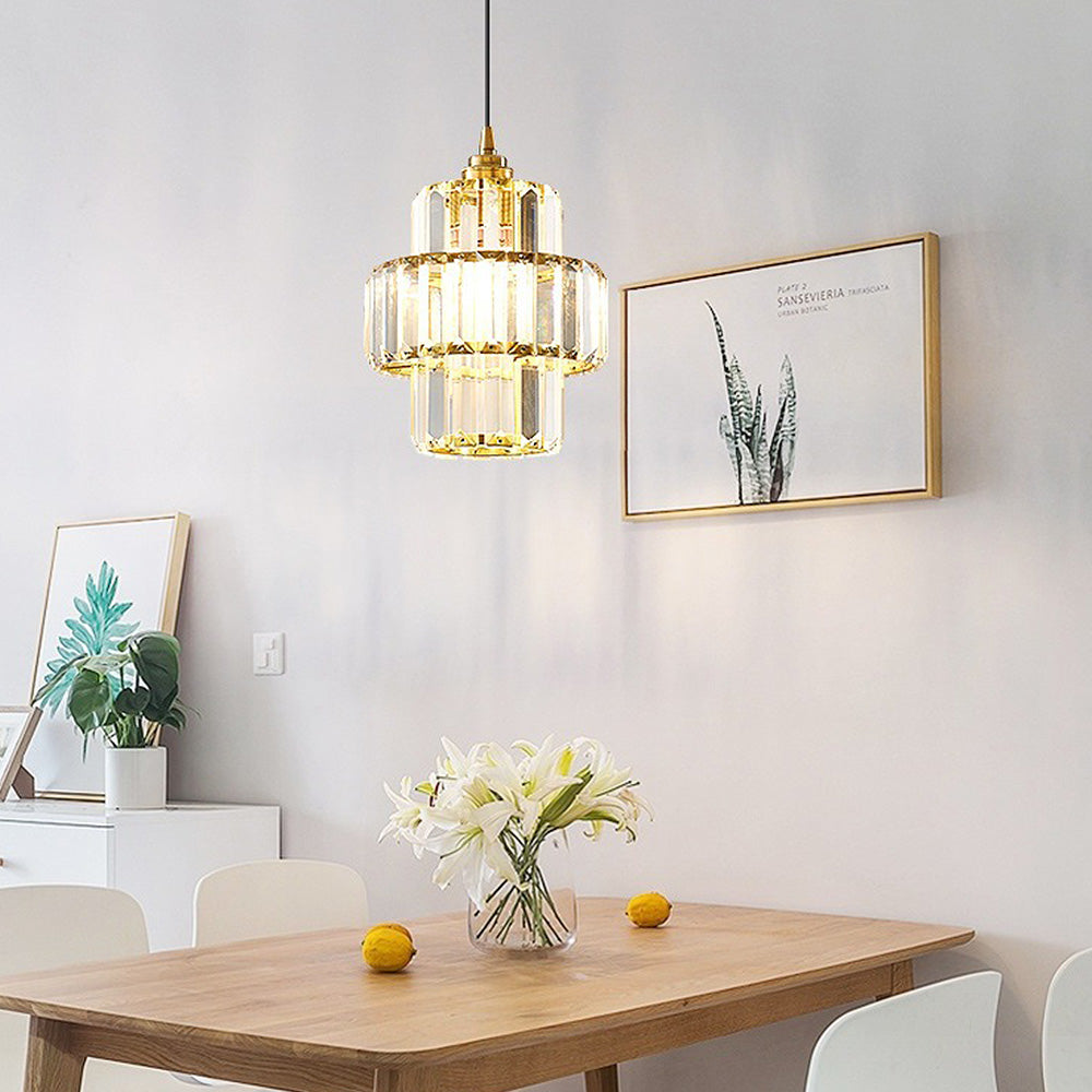 Luxury Elegance Glass Gold Pendant Lighting
