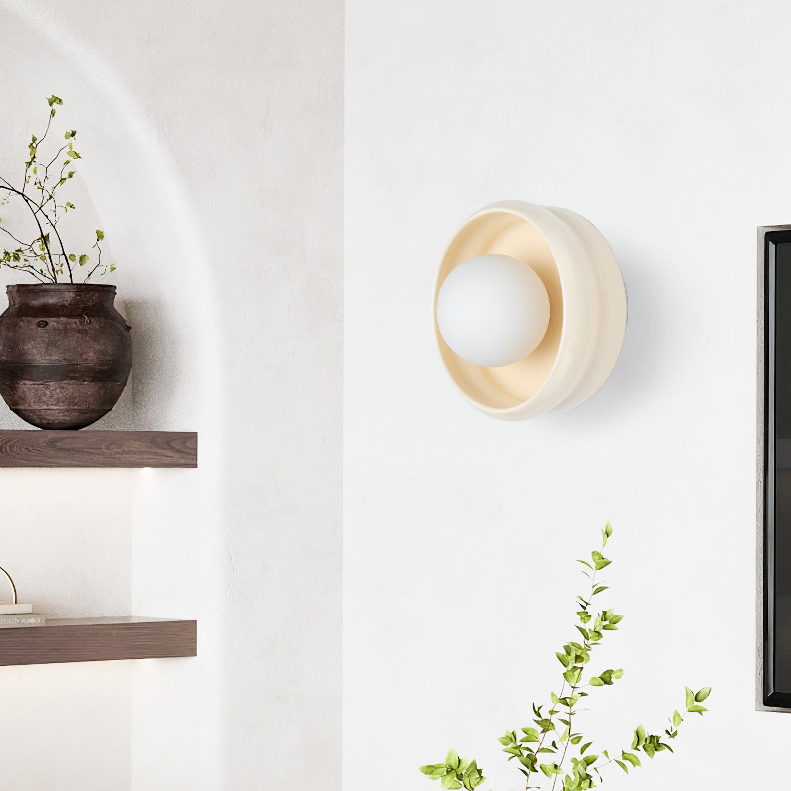Contemporary Stained Ceramic Living Room Wall Light