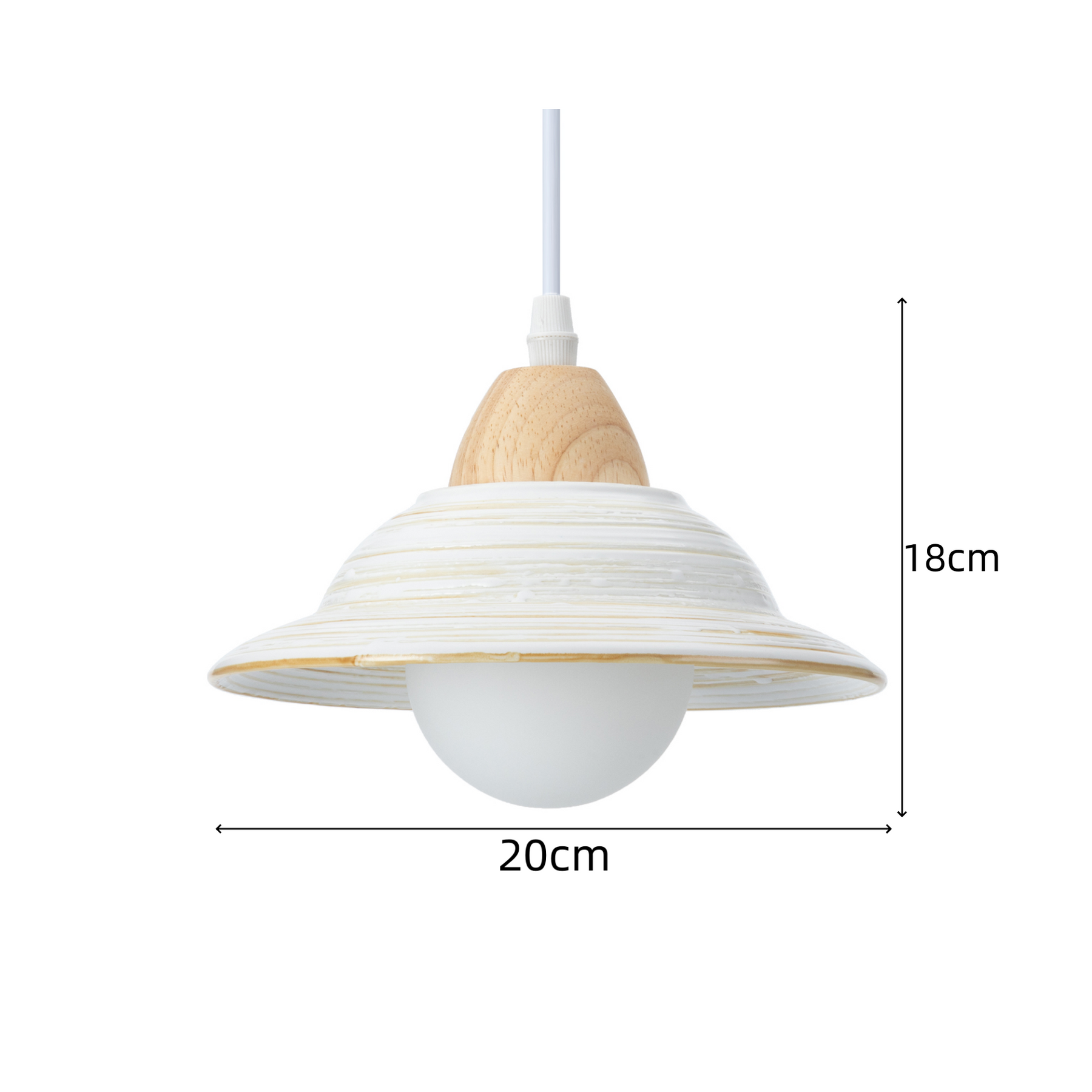 Creative White Hat Milky Ceramic Pendant Lighting