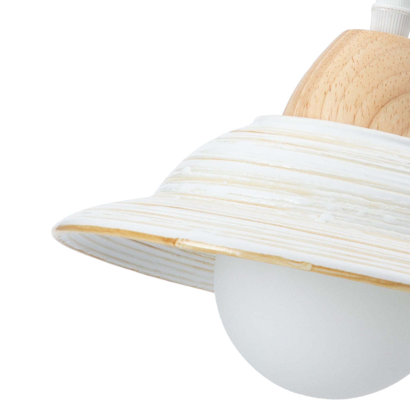Creative White Hat Milky Ceramic Pendant Lighting