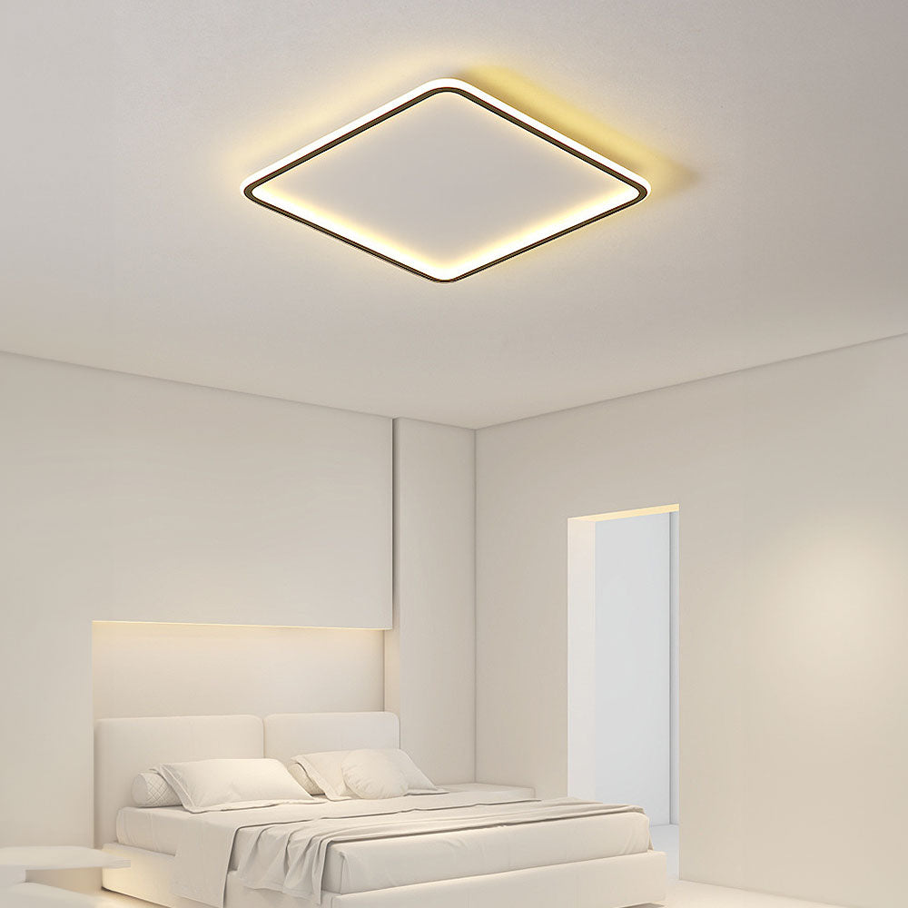 Geometry Square Simple LED Ceiling Light For Bedroom