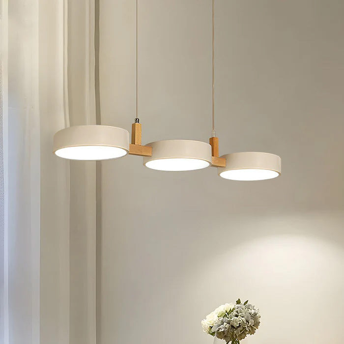Contemporary Metal Cylinder Multi Light Nordic Pendant Light