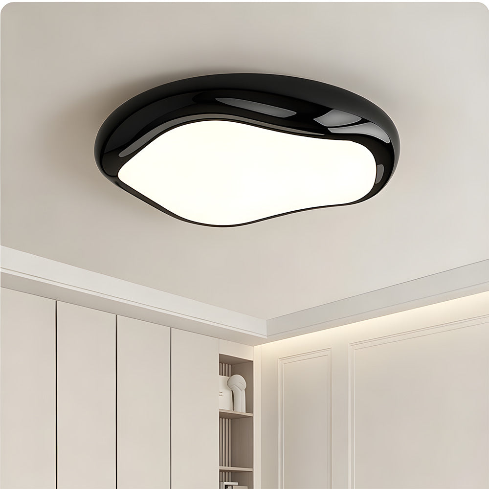 Modern Glossy LED Flush Mount Ceiling Lights for Entryway