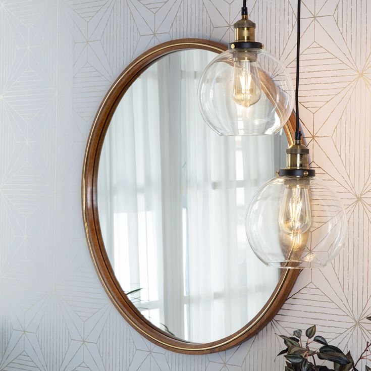 Nordic Clear Glass Bedside Pendant Light