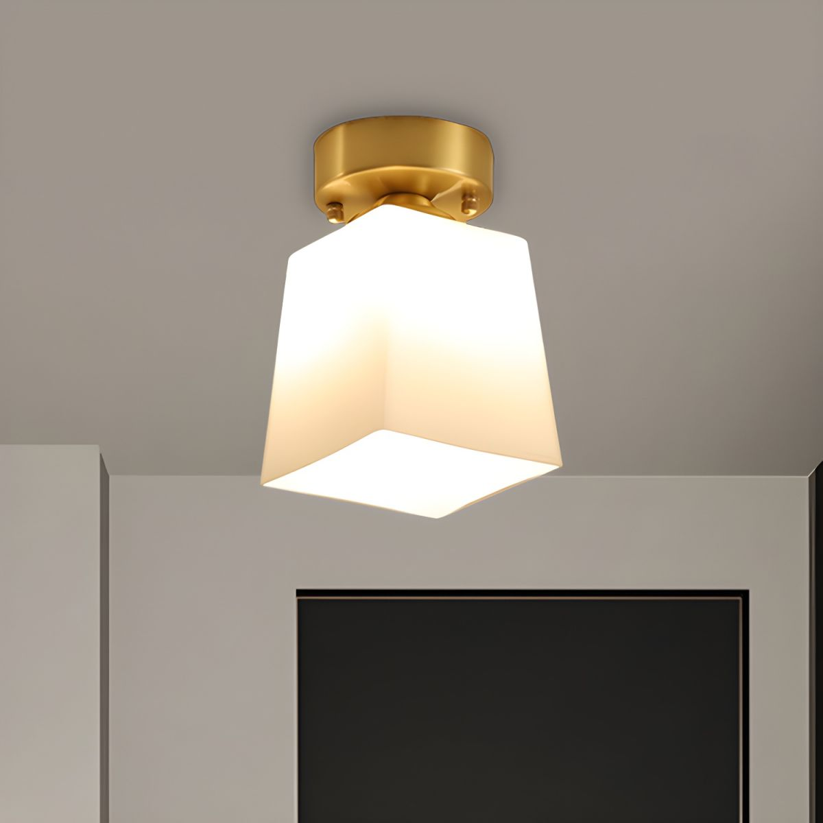 Retro Glass Hallway Ceiling Lights