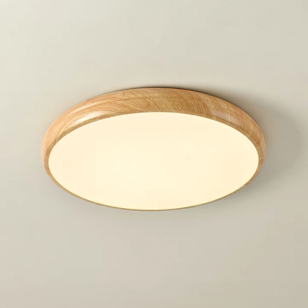 Simple Wood LED Round Ceiling Light