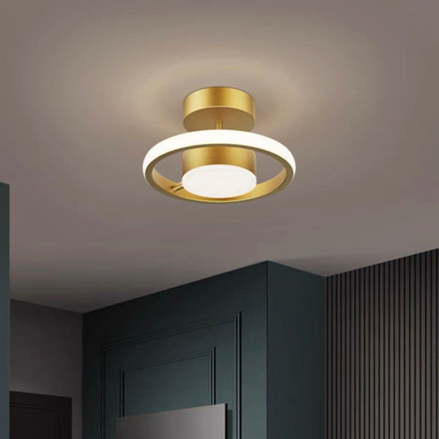 Contemporary Gold Acrylic Hallway Ceiling Lights