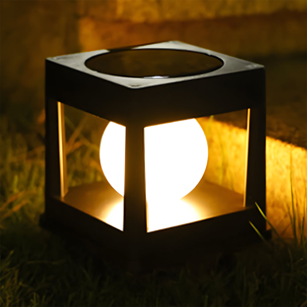 IP65 Waterproof Square Solar Garden Post Lights