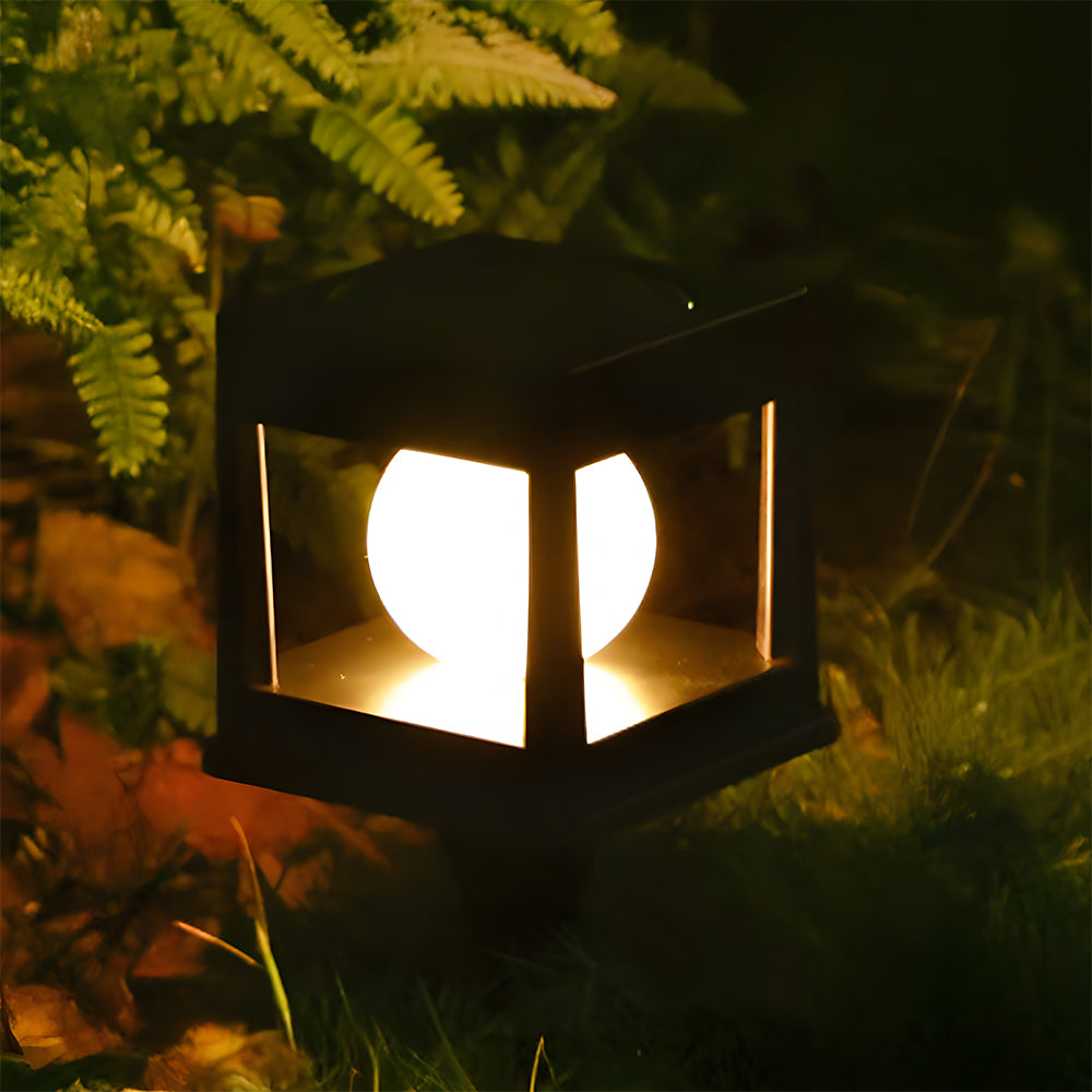 IP65 Waterproof Square Solar Garden Post Lights