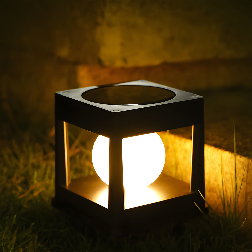 IP65 Waterproof Square Solar Garden Post Lights