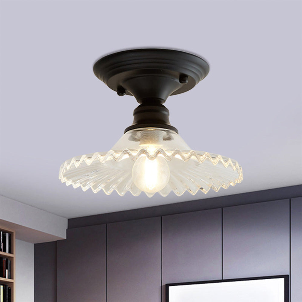 Simple Semi Flush Ceiling Light for Hallway