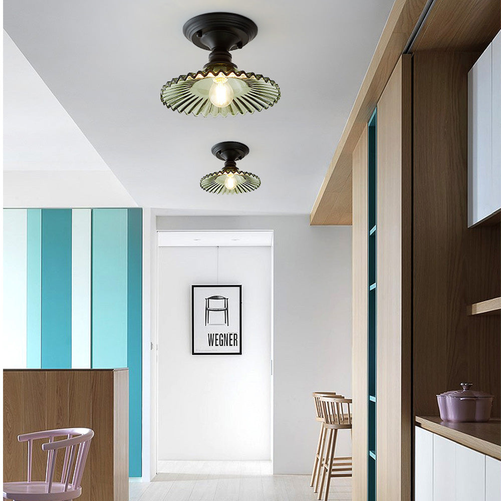 Simple Semi Flush Ceiling Light for Hallway