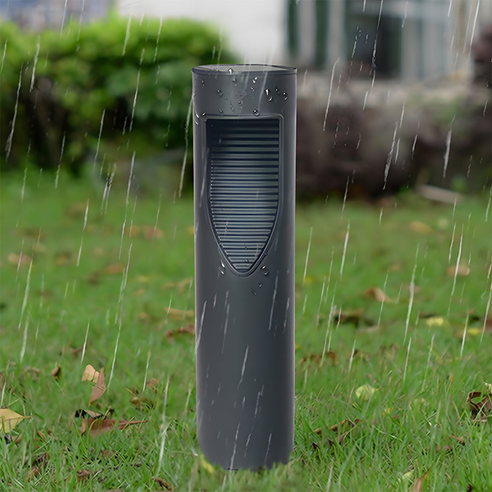 Garden Solar Power Black Long Outdoor Floor Lights