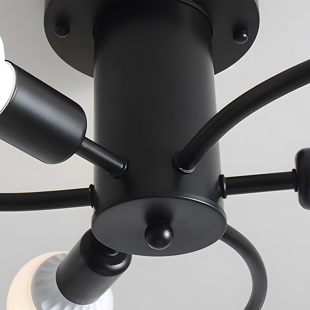 Light Luxury Multi-Head Living Room Ceiling Light