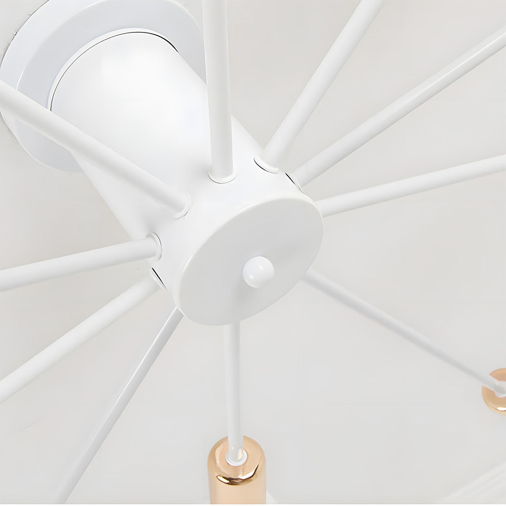 Light Luxury Multi-Head Living Room Ceiling Light