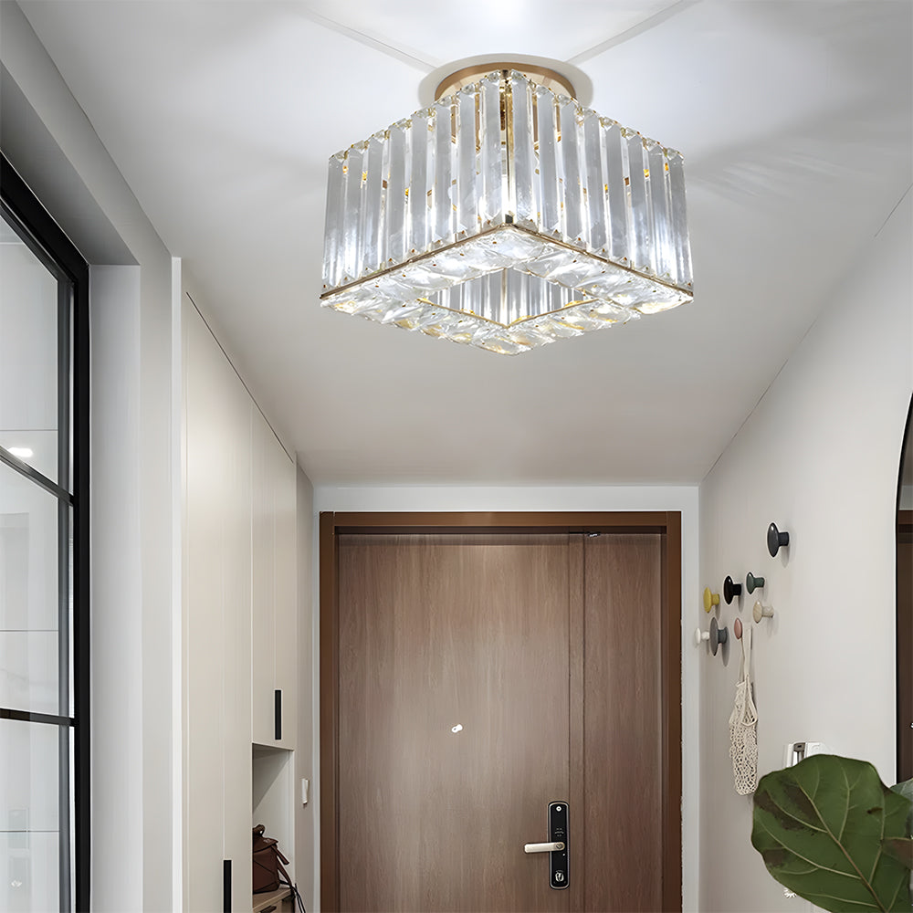 Crystal Modern Hallway Ceiling Light Fixture