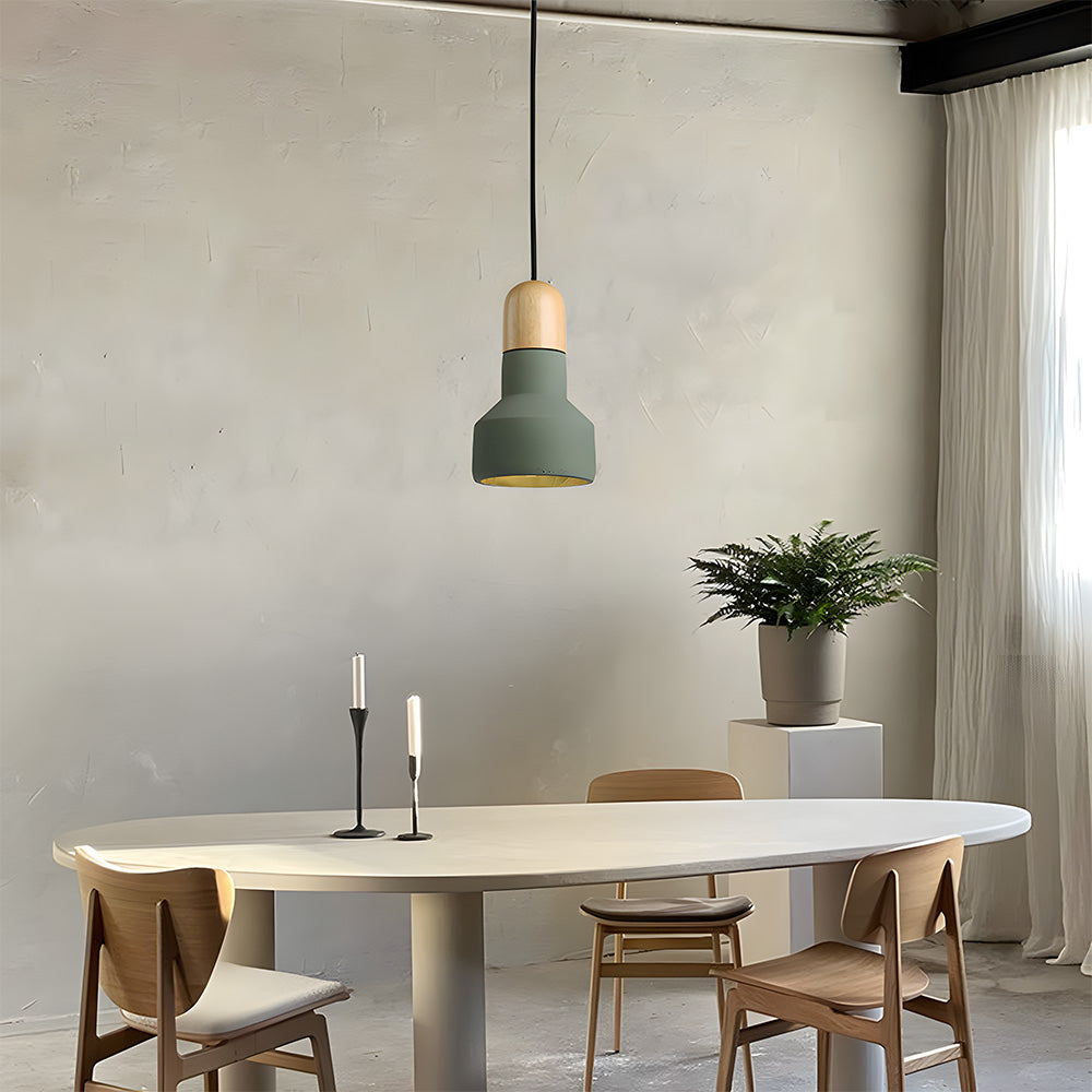 Minimalist Colorful Cement Pendant Lights For Living Room