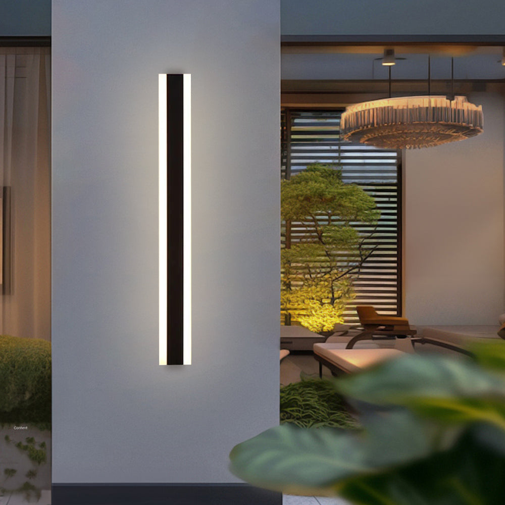 Minimalist Exterior Wall Lights, Black, IP65
