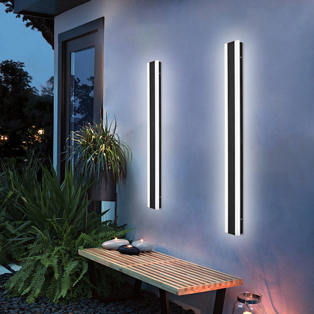 Minimalist Exterior Wall Lights, Black, IP65