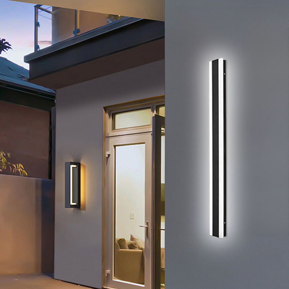 Minimalist Exterior Wall Lights, Black, IP65