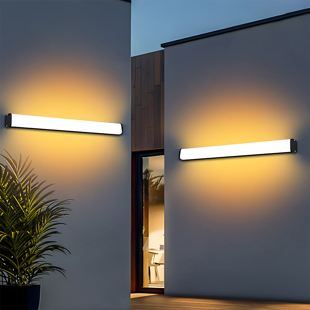 Minimalist IP65 Waterproof Led Long Exterior Wall Lights