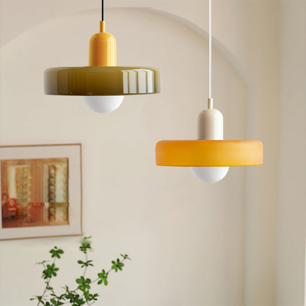 Bauhaus Modern Art Decor Colorful Glass Ceiling Pendant Light