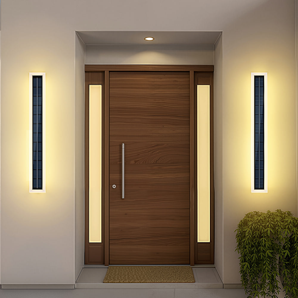 Modern Bright Long Black Led Exterior Wall Lights
